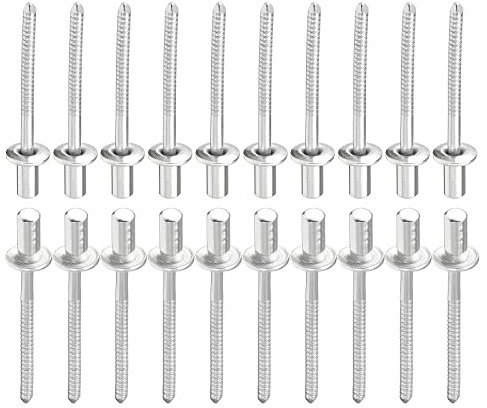 DTGN 4mm x 9mm (DxL) Blindnieten - 100Pack - Gut für Maschine Verbindung - 304 Edelstahl Kuppel Geschlossen Ende Niet
