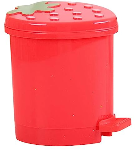 SOESFOUFU Desktop-Mülleimer Mülleimer im Badezimmer tischmülleimer Zimmer Zeug büromülleimer küche mülleimer Herzförmig Papierkorb Schreibtisch Kunststoff-Box Kind Kunststofffass Plastik rot
