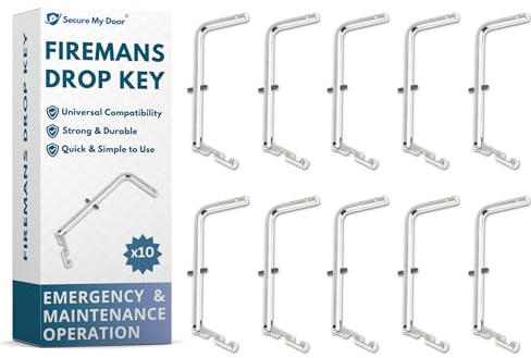 Firemans Drop Key for Fire Brigade, Universal Fit for Maintenance, Durable | For Fire Brigade, For Emergency Panels, Durable & Handy, Essential Tool for Emergency Services (10)