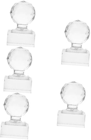 MERRYHAPY 5st Lidschattenplatte Pulverpressdichtung Gepresstes Siegel Nailart Stamper Espresso-tamper Lidschatten-stempelfalte Lidschattenstampfer Pulverversiegelung Mini Transparent Acryl