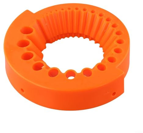 Vilgftyiet Drill Bit Sharpener, Power Drill Grinding Attachment, Compatible with 125mm Angle Grinders, for 2-13mm Bits, Orange