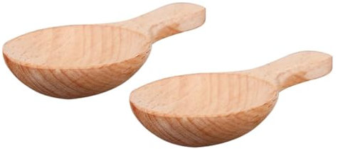 KICHOUSE 2stücke Holzmesslöffel Für Gewürze Kleine Salz Löffel Als Haushaltsbedarf Praktisches Kochlöffel Utensil