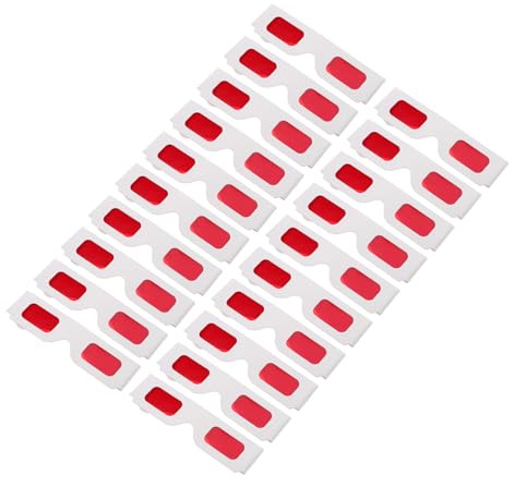 FRCOLOR 50pcs Lunettes 3D pour Enfants, Lunettes en Papier Rouges pour Films 3D, de Saint-Valentin, de Fête, Fournitures pour Anniversaires, Récompenses Scolaires
