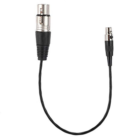Tnfeeon Femme XLR Standard A Mini XLR Cabine de Câble Microphone pour Femmes pour Caméras SLR, / or/Caoutchouc, 1 Pièce