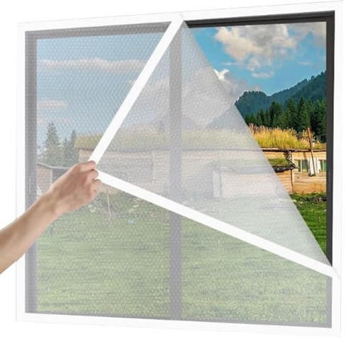 Thermo-Fensterfolie, Fenster-Isolierfolie, verdickte Blase, thermisch mit Befestigungsband, schneidbare, winddichte Verdunkelungsvorhänge für den Winter, 81, 3 x 119, 4 cm, Isolierung für den Winter