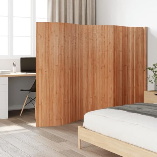 Paravent Natural, divisorio in bambù, 165 x 400 cm, divisorio per una maggiore privacy e flessibilità
