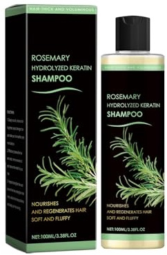 Rosemary Shampoo for Hair Growth & Thinning Hair - Volumizing Shampoo with Hydrolyzed Keratin - Reduces Hair Loss, Nourishes Roots, Repairs Dry & Frizzy- For Men & Women
