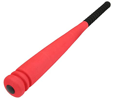 QLoztyse Baseball Giocattolo per Bambini Mazza Morbida in Spugna PP con Impugnatura Sicura E Pallina Leggera Set Allenamento Adatto a Praticare in Casa E Spazi, Rosso 54 cm
