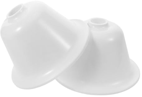 SEWACC Funda Ventilador Techo 2 Piezas de Plástico Blanco, Ajuste Seguro y Fácil Instalación, Tapa Decorativa Inferior para Cocina y Dormitorio