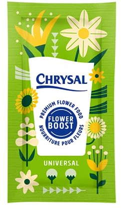 Chrysal Flower Boost – Transparente Lebensmittelpakete für Arrangements und Blumensträuße – Blumenbedarf für frische Blumen (10 g – 100 Karat)