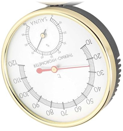 FTVOGUE Metal Dial Sauna, Thermometers Outdoor Thermometers Thermometer Hygrometer Indoor Hygro-thermometer Weather Thermometer