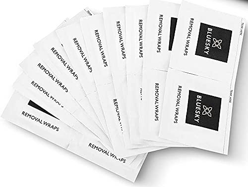 Bluesky Remover Wraps, 100 Wraps, Prep Acetone Polish, UV LED Nail Gel Removal