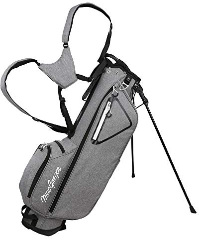 MacGregor Golf MacTec Stand Bag - Slim Lightweight 7 Golf Bag, Grey/Black