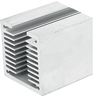 Easycargo 40x40x40mm Heatsink, Aluminum Cooler Heat Sink U-Shape for Cooling LED Power Amplifier TEC1-12706 Thermoelectric Cooler Water Cooling Modules (40mmx40mmx40mm)