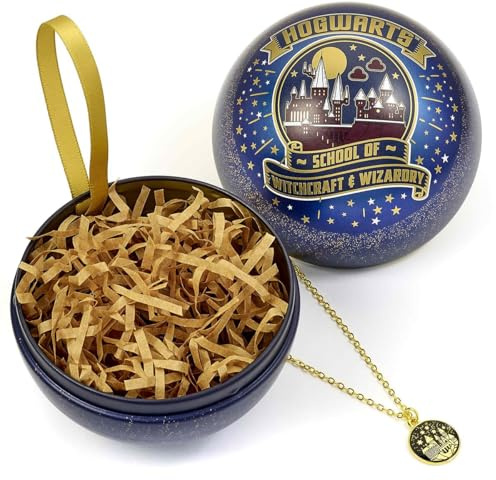 Harry Potter Hogwarts - Kette in Weihnachtskugel Frauen Halskette goldfarben