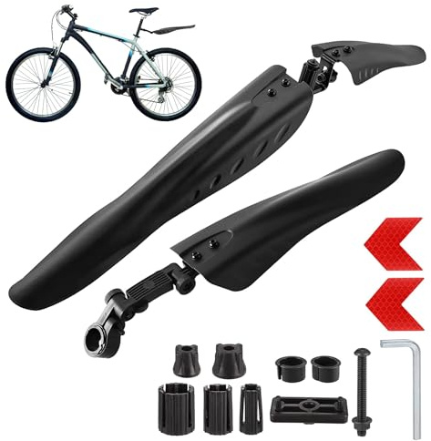 FANNAS Fahrrad Schutzblech Set Vorderradund Hinterrad Schutzblech Universal | FahrradschutzblechTragbar Verstellbar für 24-29 Zoll Fahrrad Mud Guard Schutzblech Fahrrad Set