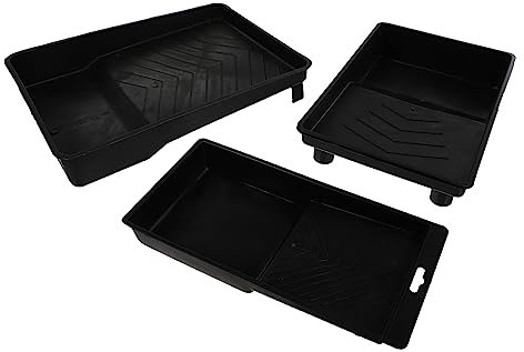 COHEALI 3pezzi Vassoi in Plastica Per Vernice Vassoio Di Grande Capacità Per Mescolare Colori Pratico Vassoio Per Vernice Da Parete Per Acquerelli Guazzo Acrilico Olio e Tempera