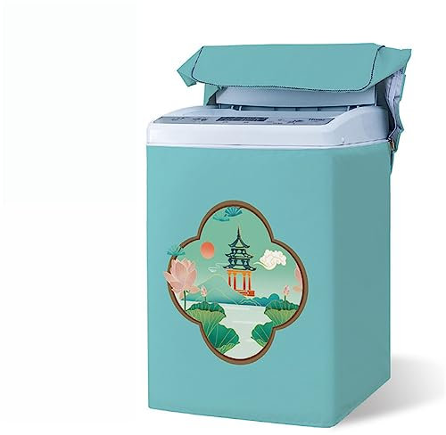 Odot Washing Machine Cover Top Load Waterproof Dustproof Washer Machine Dryer Protector Sunscreen Washer Dryer Cover for Most Top Load Washer Dryer (L,gazebo)