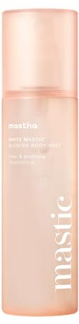 MASTINA White Mastic Cooling Body Mist (5.1fl oz), Hydrating & Brightening Body Spray with Fermented Mastic, Soothing Treatment for Sensitive or Sun-Exposed Skin, Korean Body Skincare