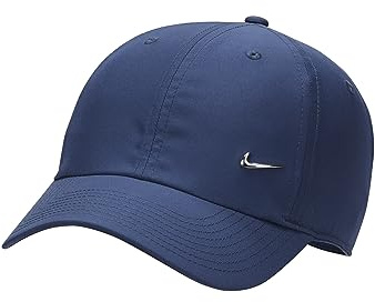 NIKE Swoosh Mütze Baseball Cap FB5372 B, Farbe:Midnight Blue/Dunkelblau, Größe:M/L