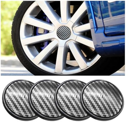 JNNJ 4 Piezas Universal Tapacubo Aluminio para Centro de Rueda, Tapas de Rueda Aleación Centro Centrales Tapacubos para Llantas Coche Tuning, Embellecedor para Llantas tapacubo Universal, para Coche