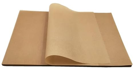 Papier sulfurisé non blanchi, feuilles de cuisson prédécoupées non blanchies, papier parchemin non blanchi, papier sulfurisé antiadhésif pour la cuisson, le grill, la cuisson à la vapeur