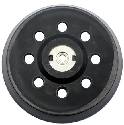 Slipplatta, 125 mm slipskiva, bricka för Metabo SXE 325 Intec 425 Turbotec 631220000 (svart)