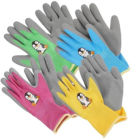 Yardenfun 4paare Wiederverwendbare Gartenhandschuhe Aus Latex Für Arbeitshandschuhe Zum Unkrautjäten Und Pflanzen Bequeme Outdoorhandschuhe