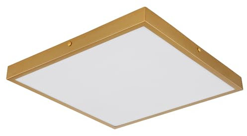 GLOBO Deckenleuchte Deckenlampe Wohnzimmerlampe Schlafzimmerlampe Messing LED 35x35 cm
