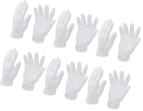 SOLUSTRE 10paare Baumwollhandschuhe Für Herren Weiße Arbeitshandschuhe Atmungsaktiv Und Bequem Für Gartenarbeit Reinigung Und Manuelle Arbeiten Im Innen Und Außenbereich Schutzhandschuhe Au