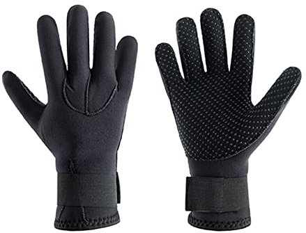 Neoprenhandschuhe Tauchen Winter beheizte Handschuhe for Männer Frauen Taucher Neoprenanzug Schnorcheln Kanu Spearfish Underwater Schnorcheln Surfen Angeln Wassersport(3MM Diving Gloves 06,Small)