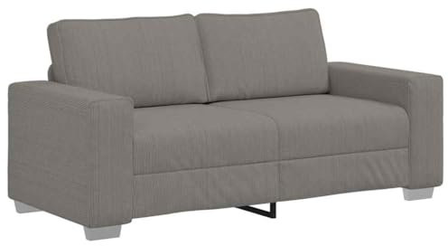 vidaXL Zweisitzer-Sofa Hellgrau 140 cm Cordstoff, Zweiersofa, Sofa, gepolstertes Sofa, 2-Sitzer-Sofa, Couch, Polstersofa, Lounge Sofa, Wohnzimmersofa
