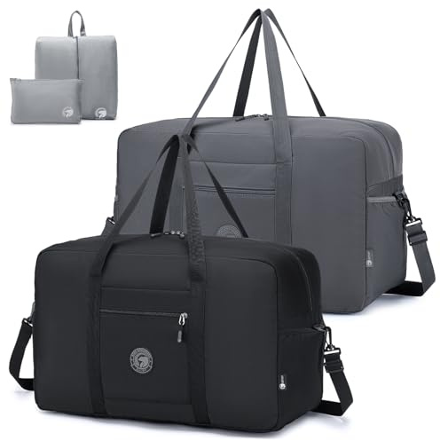 SPAHER 2X Resväskor Handbagage 55x35x25 KLM Hopfällbar Duffelväska