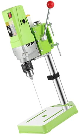 Uqezagpa 6 velocidades 2800 RPM banco pequeño taladro prensa 710 W máquina de perforación eléctrica compacta para perforación de precisión y