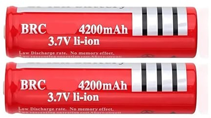 Batteria ricaricabile di grande capacità da 4200mAh 3.7V per apparecchiature elettriche di illuminazione del rasoio, ventilatori portatili, accessori per giocattoli elettrici e altro ancora