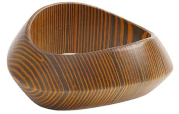 YYHTYZ Natural Environmental Protection Wooden Bracelet, Handmade Wood Bangles，Featuring a Retro and Minimalist Design with Irregular Round Shapes, Stackable Bracelet Highlight Individuality and Uniqueness Lightweight Durable Bangle