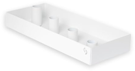 Storefactory Kerzenhalter SUND 4er (Weiß, 30x13x4cm)
