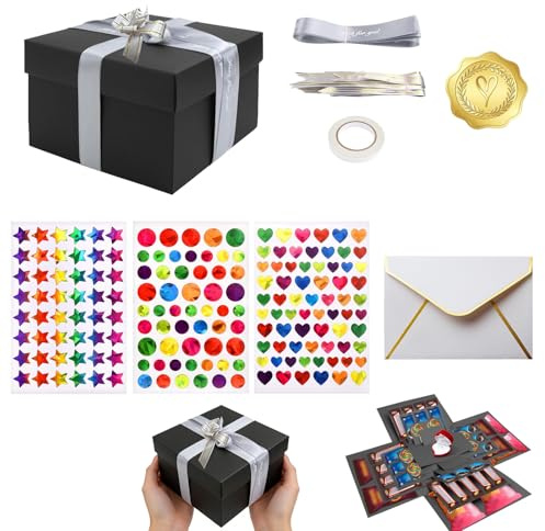 LZPLJLWS Scatola Regalo a Sorpresa Candy Explosion a 5 Livelli, Box Fai da Te Personalizzabile per Dolci, Foto e Gioielli, Dimensioni 23 x 23 x 16 cm