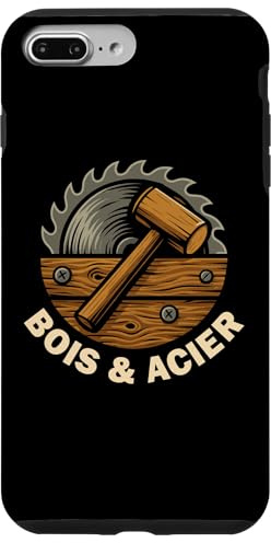 Menuisier Charpentier - Bois & Acier Atelier Menuiserie Coque pour iPhone 7 Plus/8 Plus