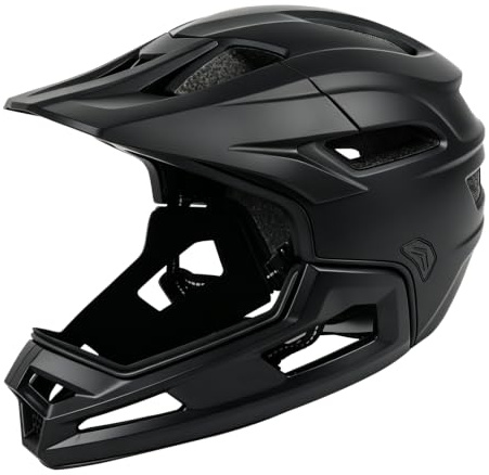MEETYOO Mountainbike Helm-MTB Full Face Helm, Einstellbare Größe Fahrradhelm für Männer Frauen