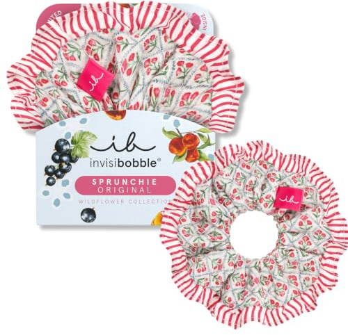 Scrunchie XL Haargummi Groß Invisibobble Sprunchie, Cottage Life Wildflower – Limitierte Kollektion, Schonend, Oversized Damen, Bunt, Scrunchie Größe Xl, Cottagecore, Haargummis Ohne Ziehen, Elegant