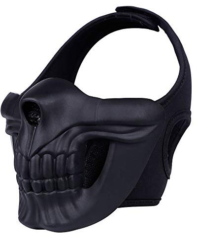 Tactical Airsoft Paintball Mask Camouflage Halloween Party Cosplay Half Face Mask