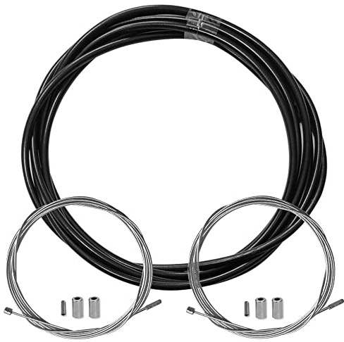 KIT Kabel Teflon Schaltwerkhülle für Fahrrad, Schwarz