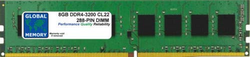 8GB DDR4 3200MHz PC4-25600 288-PIN DIMM MINNE RAM FÖR PC-DATORER/MOTORBOARDS