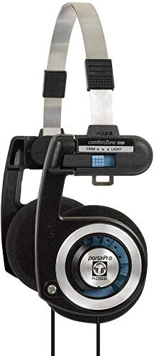 Koss Porta Pro Auriculares, Negro, Plateado
