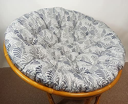 Rattani - Polster, Kissen, Auflage, Ersatzpolster für Rattan Papasansessel, Stoff California Dream Janis 06, D 120 cm, Made in EU