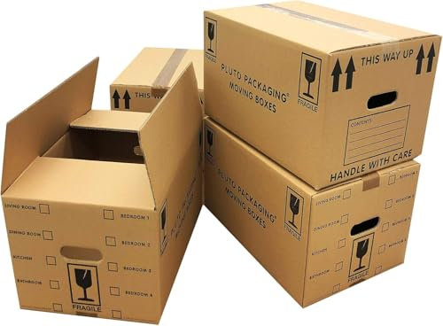 15 x Strong 47cm x 31.5cm x 25cm 44 litres Packing Shipping House Moving Cardboard Boxes