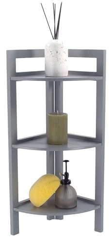 Dylex Main Corner Shelf Stand 3 Tier Organisers Rack Bathroom Storage Shelves Display Unit