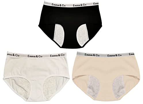 TRIFOLIUM Periodenhöschen, Menstruation, nach der Geburt, auslaufsicher, Baumwolle, hohe Taille, Bikinis, Unterwäsche für Damen, Teenager, Mädchen