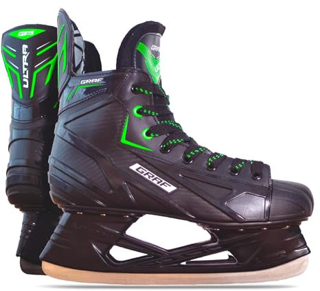 GRAF Eishockes-Schlittschuhe Ultra G875 Green Edition Venom PRO Black Schlittschuh (38)
